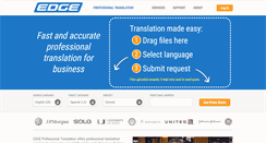 Desktop Screenshot of edgeprofessionaltranslation.com